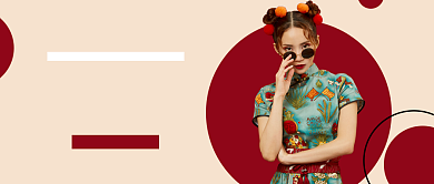 几何简约风夏日新品推荐公众号首图背景