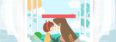 母亲节康乃馨海报banner模板背景