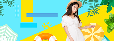 女装狂欢特惠海报banner背景