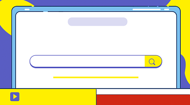 摆摊攻略指南创意几何手机横图背景