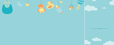 卡通母婴产品优惠券背景