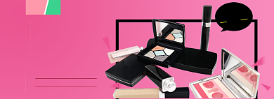 美妆淘宝电商banner图背景