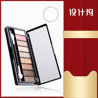 化妆品预售活动红色主图背景