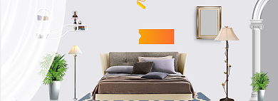 春季家装海报banner模板背景