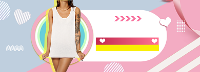 女装春季新衣海报banner背景