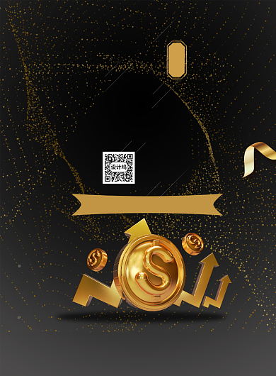 线上金融理财印刷海报背景