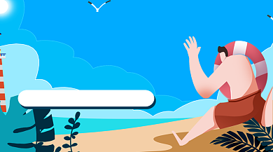 游泳培训班授课课程封面背景