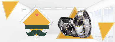 时尚简约父亲节手表促销banner背景