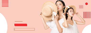 春季上新女装banner模板背景
