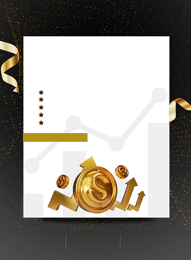 理财直播印刷海报背景