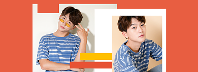 618大促男装电商海报banner背景