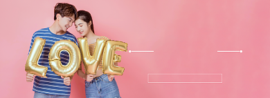 520爱情海报banner模板背景