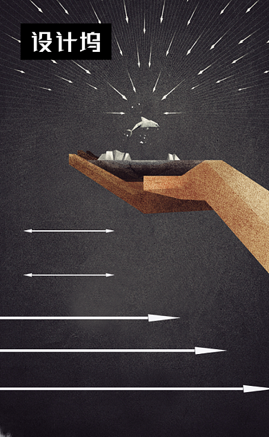 个性创意设计公司竖版名片模板背景