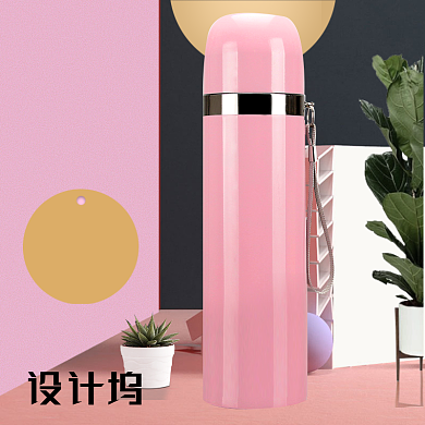 温馨清新家居风格水杯主图背景