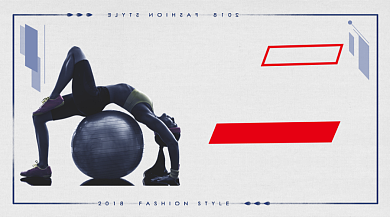 运动健身大气简约手机横图背景