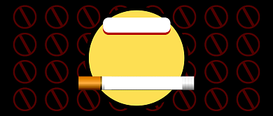 世界无烟日黑色简约新媒体配图背景