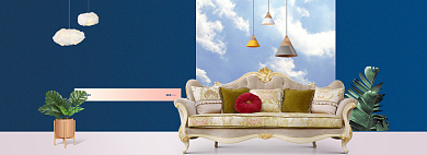 618理想生活海报banner模板背景