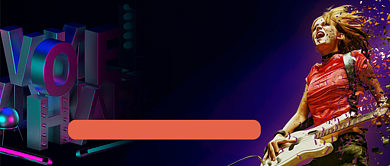 蓝紫色创意C位出道公众号首图背景