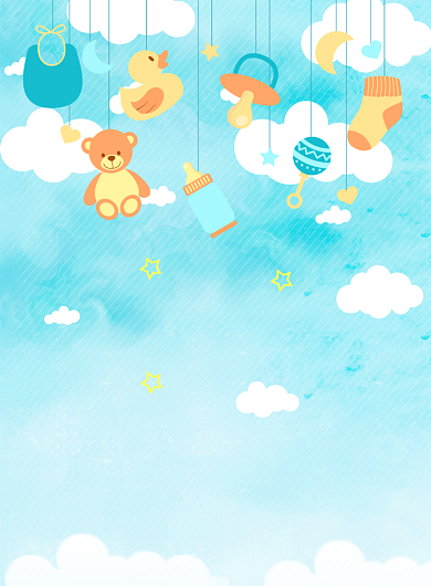 宝宝海报母婴生活馆海报背景