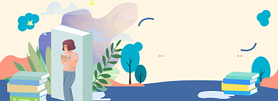 英语学习淘宝电商banner图背景