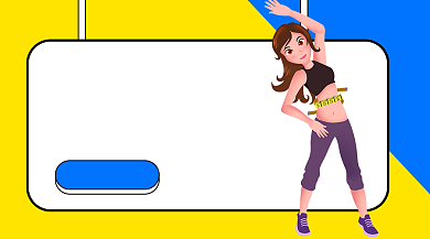 健身馆宣手机横版海报背景