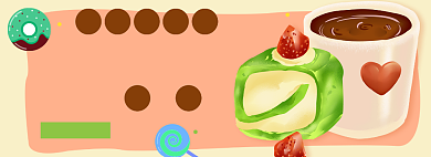 美味蛋糕淘宝电商banner图背景