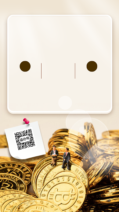 理财日签月签手机海报背景