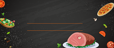 西餐美食宣传新媒体首图背景