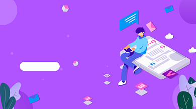 全城招聘手绘插画手机横图背景