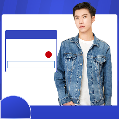 潮流男装海报banner背景