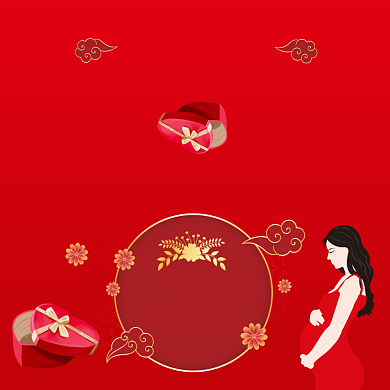 温馨清新母亲节贺卡模板背景