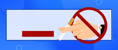 世界无烟日蓝色卡通新媒体配图背景