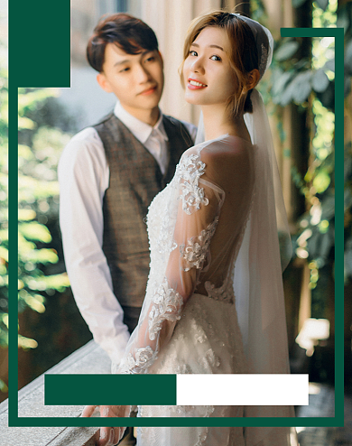 2020新势力周婚纱清新典雅电商海报背景