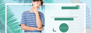 春季男装促销特惠banner海报背景