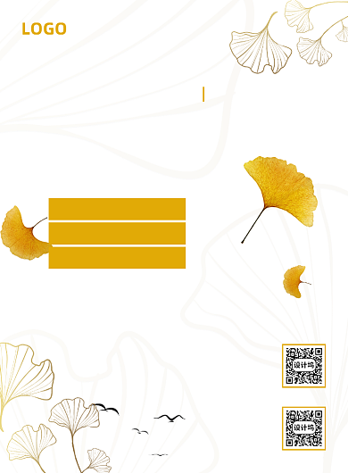 简约金色校庆庆典校友会桃李银杏背景