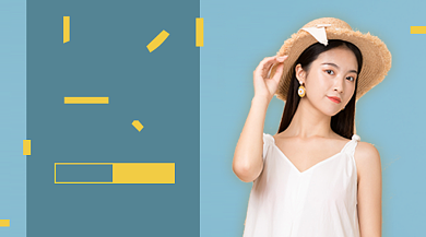 摄影后期课程培训蓝色简约手机横图背景