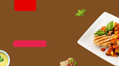 美味快餐时尚简约手机横图背景