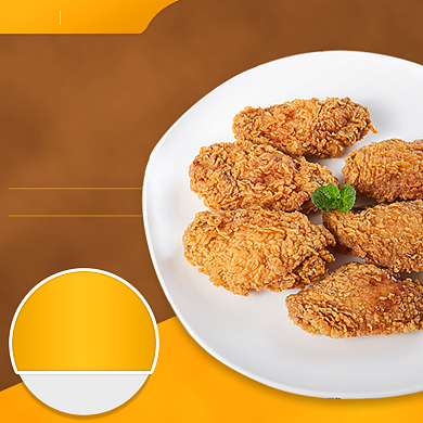 饿了么炸鸡美食优惠主图背景