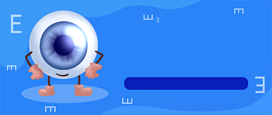 蓝色简洁全国爱眼日公众号首图背景