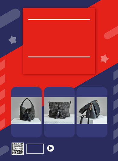 五一商场女包促销宣传广告印刷海报背景