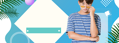 春季男装banner模板背景