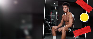 创意健身视频课程公众号首图背景