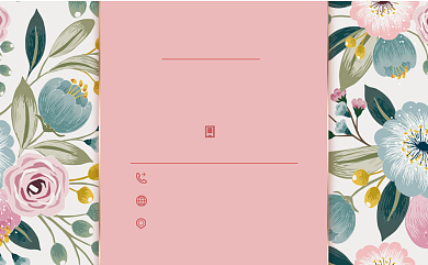 小清新植物文艺名片背景