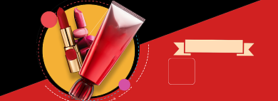 美妆促销海报banner背景