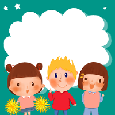 六一回忆童年绿色卡通可爱公众号次图背景