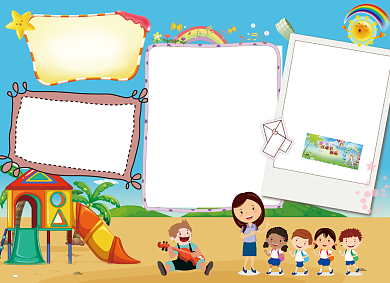 六一儿童节电子小报背景