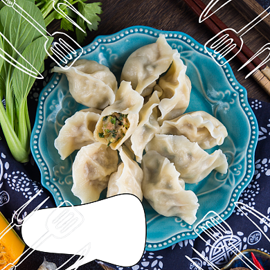 饿了么饺子主食面食主图背景