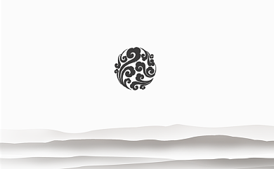 黑色中国风名片模板背景