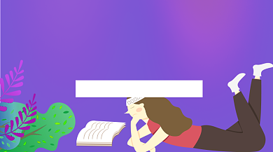 会计考试培训手绘插画手机横图背景