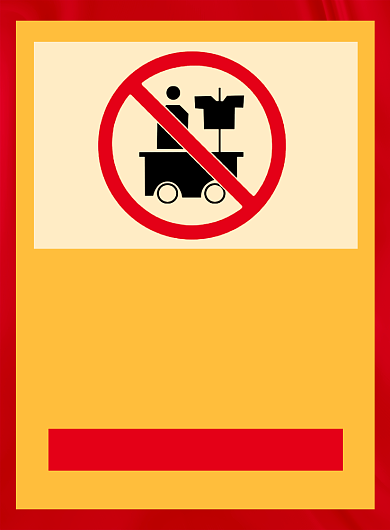 警告禁止摆摊标识宣传海报背景